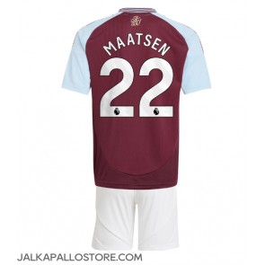 Aston Villa Ian Maatsen #22 Kotipaita Lapsille 2024-25 Lyhythihainen (+ shortsit)